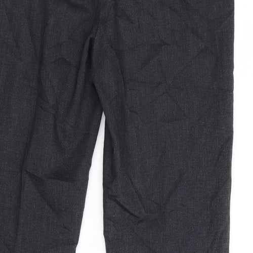 Stile Benetton Womens Grey   Trousers  Size 8 L27 in - Side Zip
