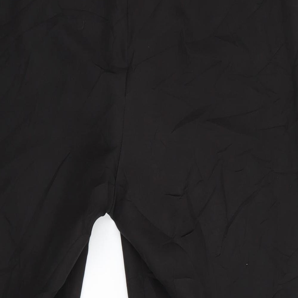 V by Very Womens Black   Cropped Trousers Size 16 L25 in