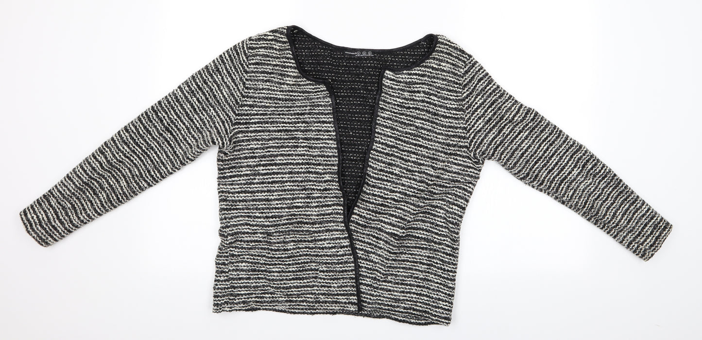 Atmosphere Womens Black Striped  Cardigan Jumper Size M