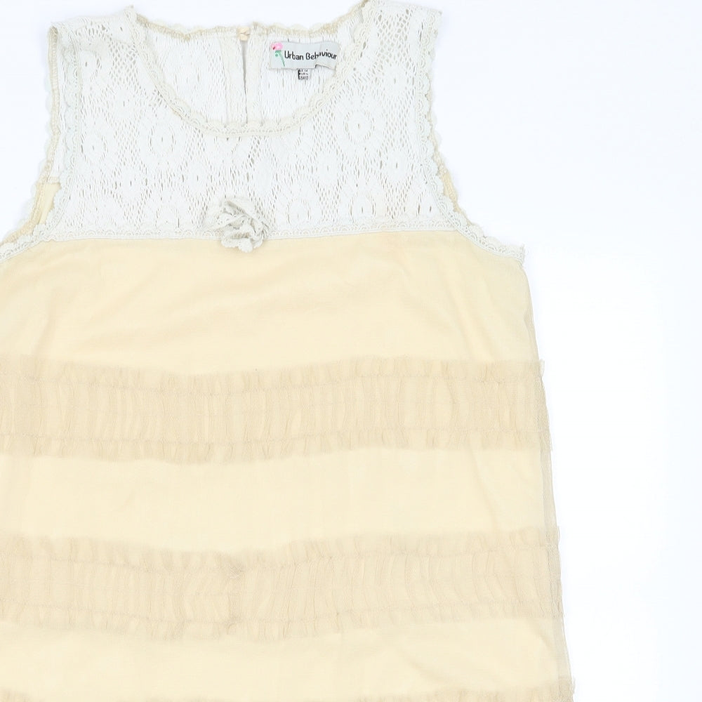 Urban Behavior Womens Gold   A-Line  Size 14
