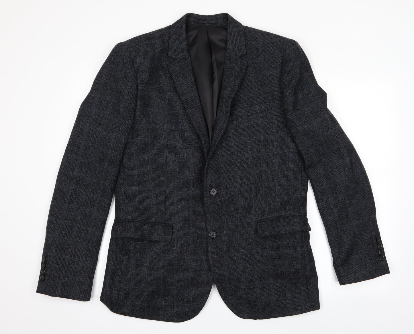 Red Herring Mens Grey Check  Jacket Blazer Size 42