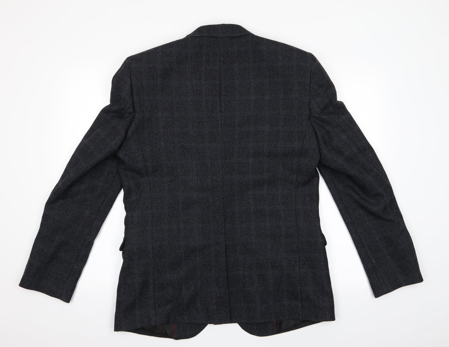 Red Herring Mens Grey Check  Jacket Blazer Size 42
