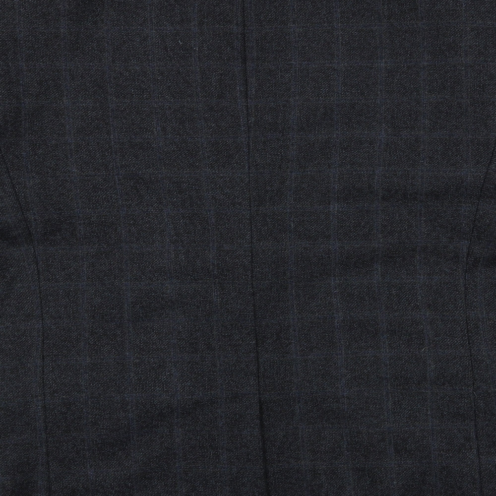 Red Herring Mens Grey Check  Jacket Blazer Size 42