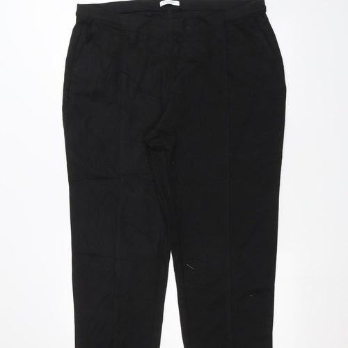 Marks and Spencer Womens Black   Trousers  Size 20 L25 in