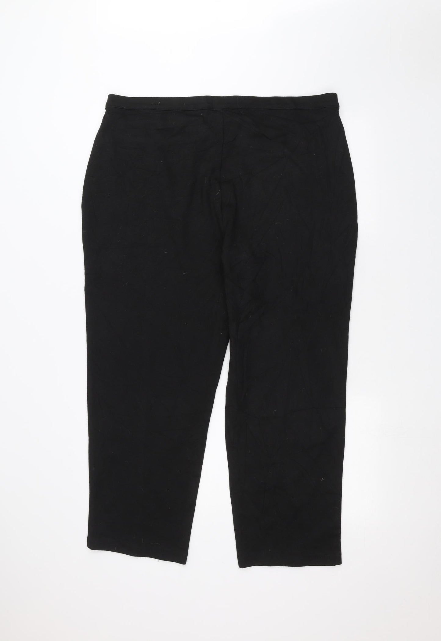 Marks and Spencer Womens Black   Trousers  Size 20 L25 in