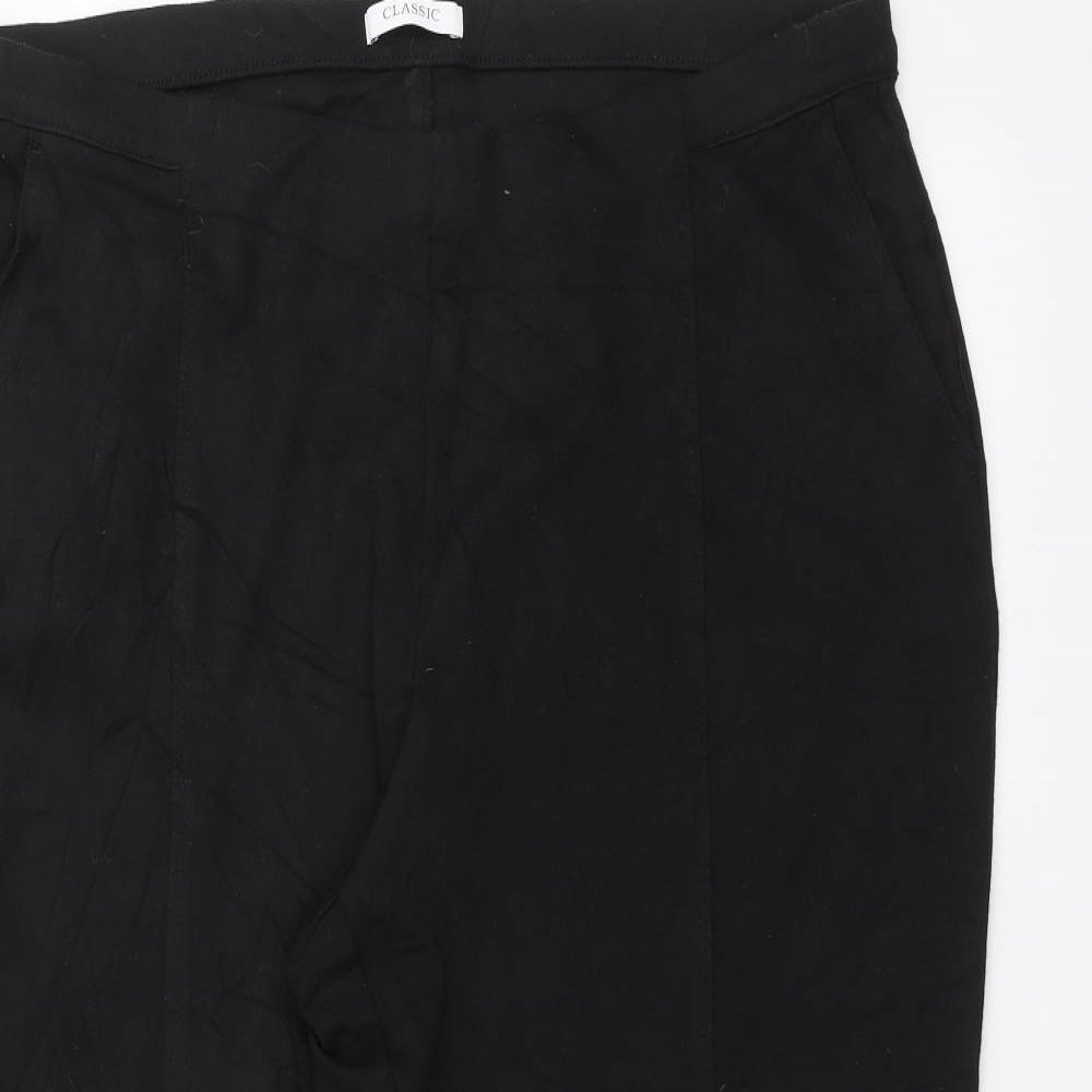 Marks and Spencer Womens Black   Trousers  Size 20 L25 in
