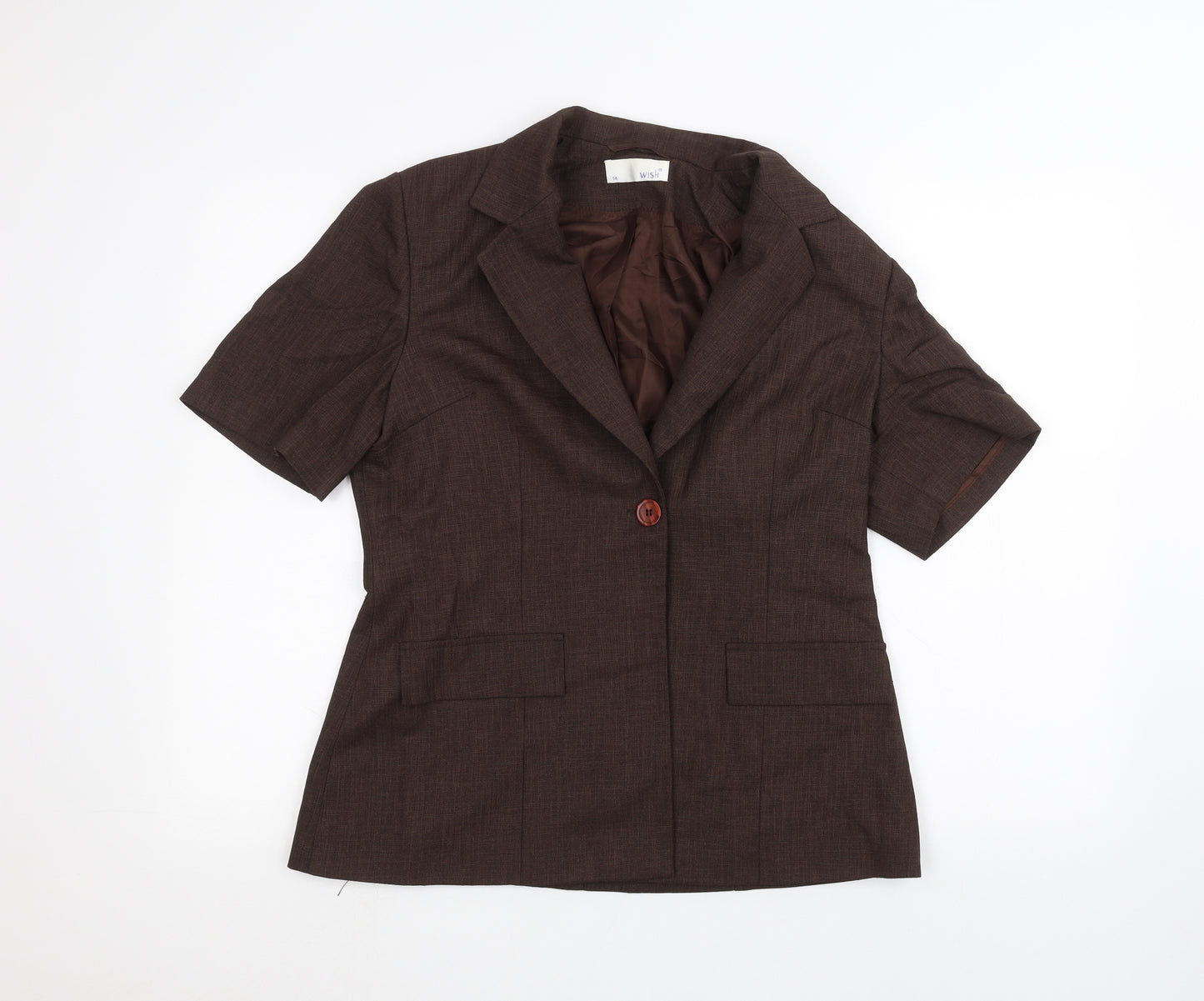 Wish Womens Brown   Jacket  Size 14