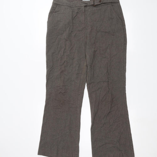 Per Una Womens Brown   Trousers  Size 14 L25 in