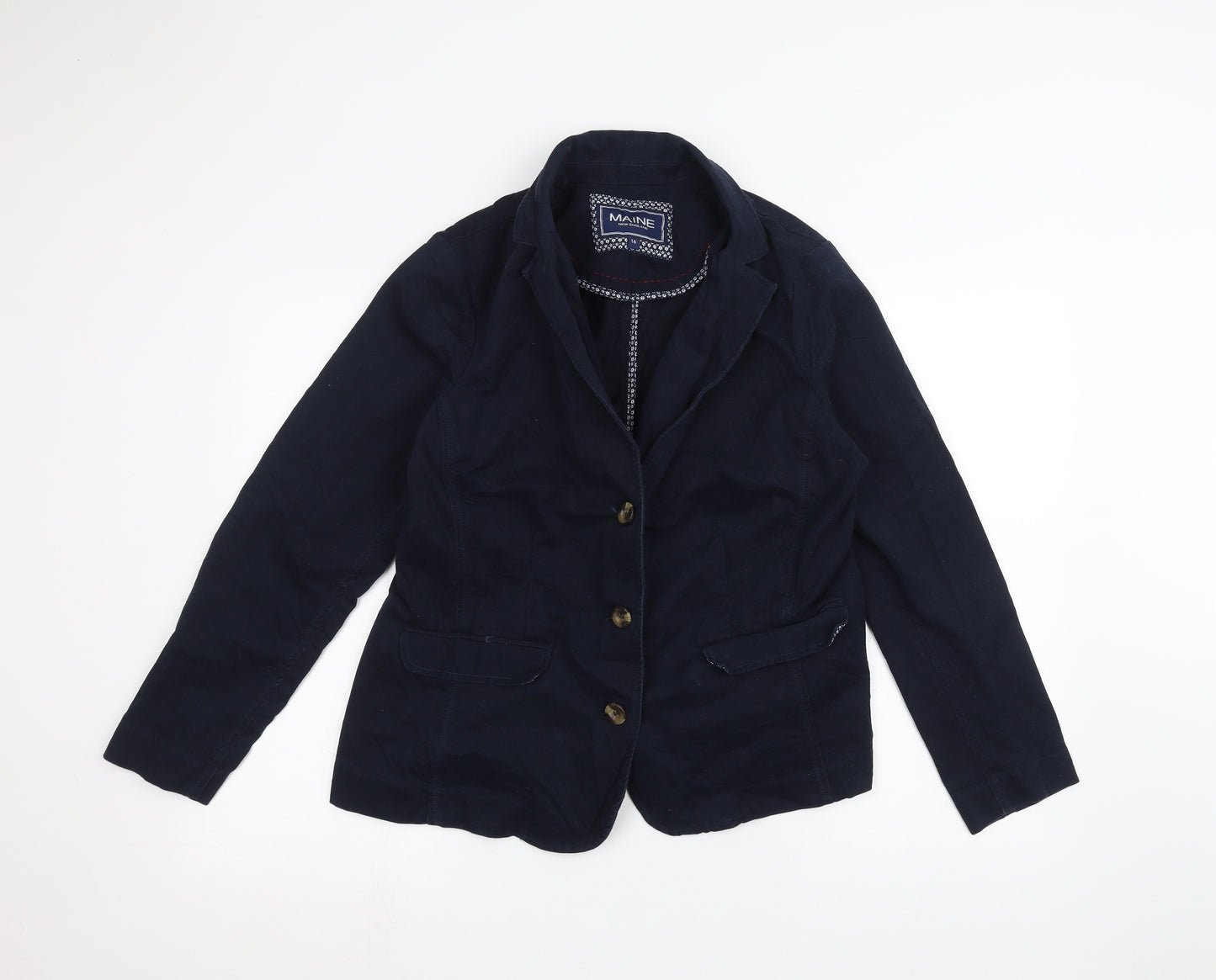 Maine New England Womens Blue   Jacket  Size 16