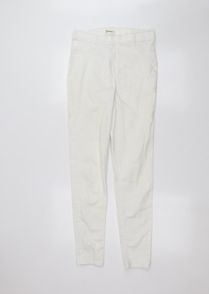 Marks and Spencer Womens White   Skinny Jeans Size 10 L28 in