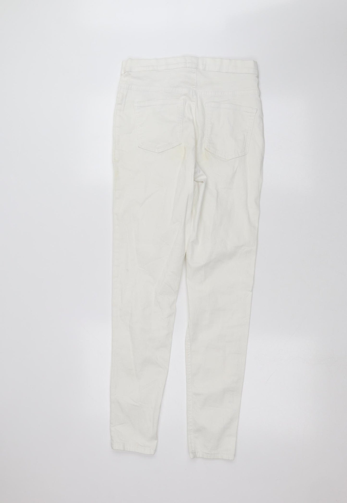 Marks and Spencer Womens White   Skinny Jeans Size 10 L28 in