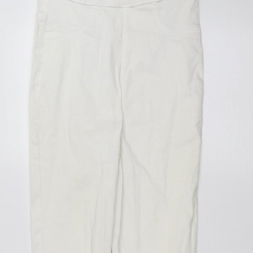 Marks and Spencer Womens White   Skinny Jeans Size 10 L28 in