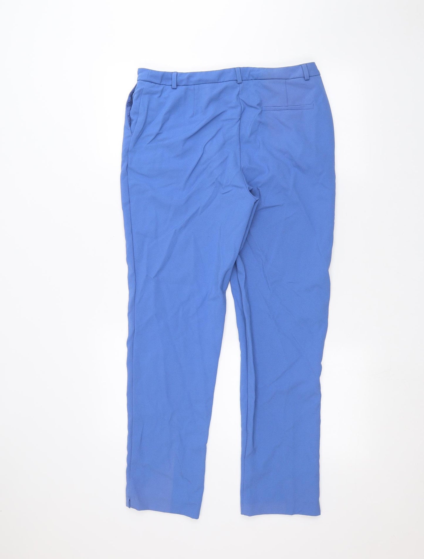 M&Co Womens Blue   Trousers  Size 12 L26 in