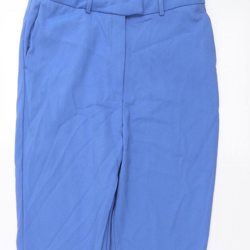 M&Co Womens Blue   Trousers  Size 12 L26 in