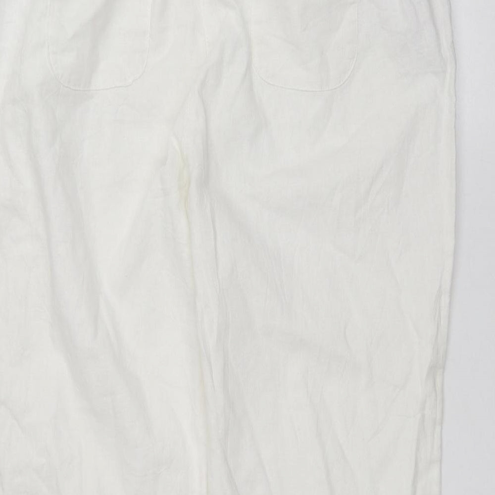 Papaya Womens White   Trousers  Size 18 L27 in