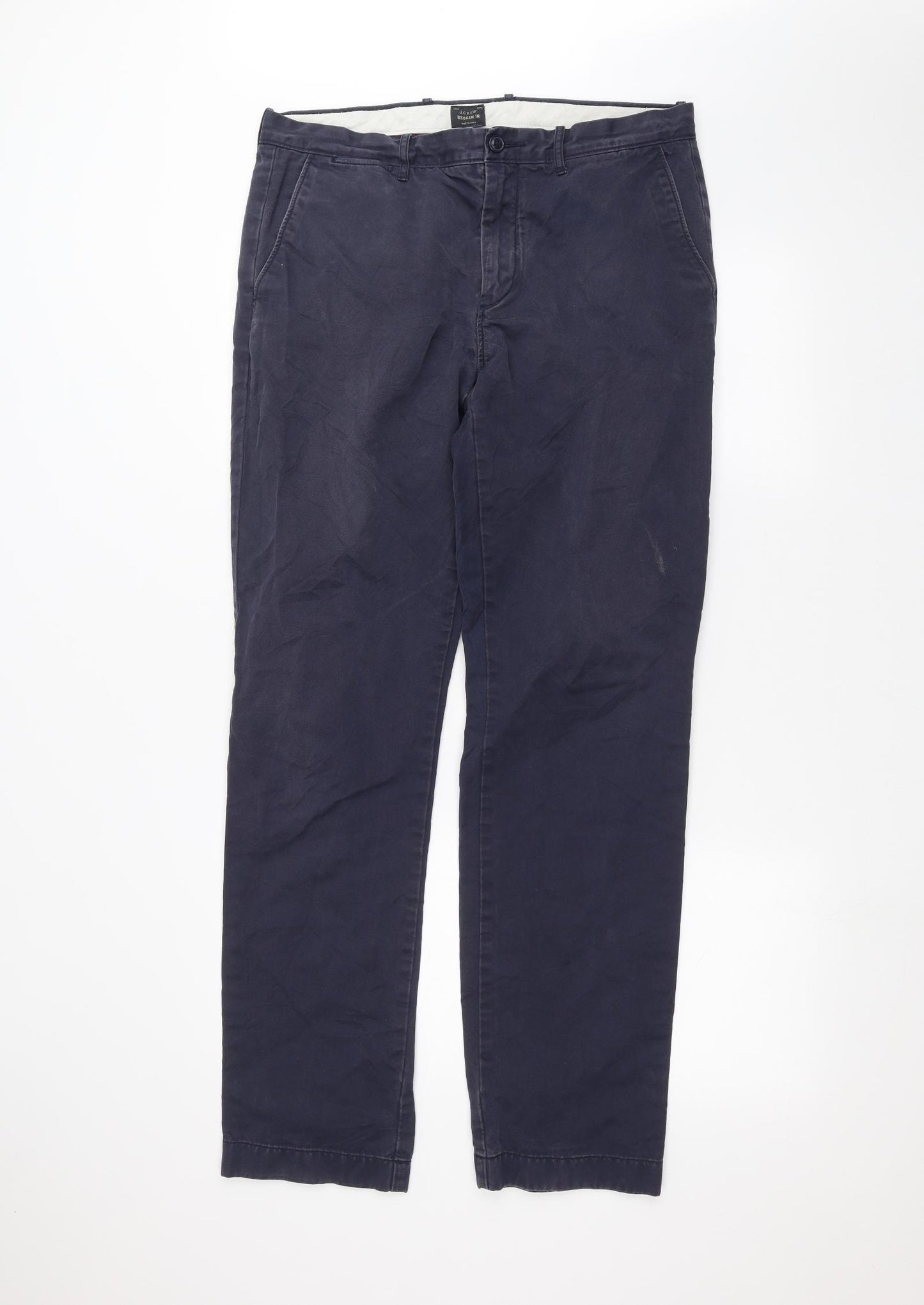 J.CREW Mens Blue   Straight Jeans Size 34 in L34 in