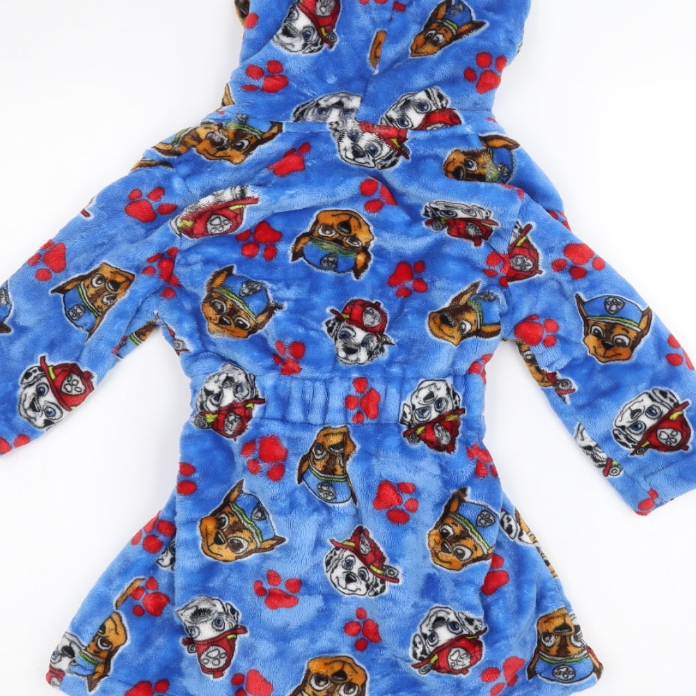 George Boys Blue Solid   Robe Size 2-3 Years  - PAW PATROL