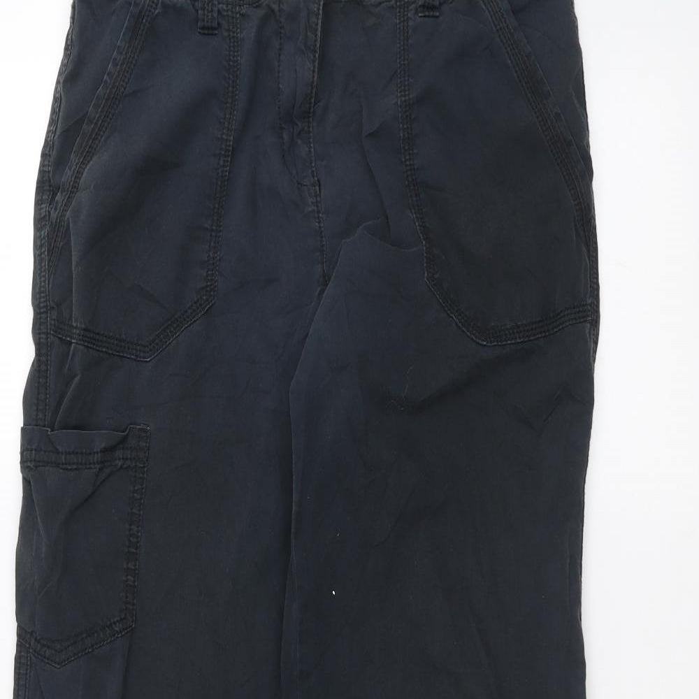 Marks and Spencer Womens Blue   Cargo Trousers Size M L28 in