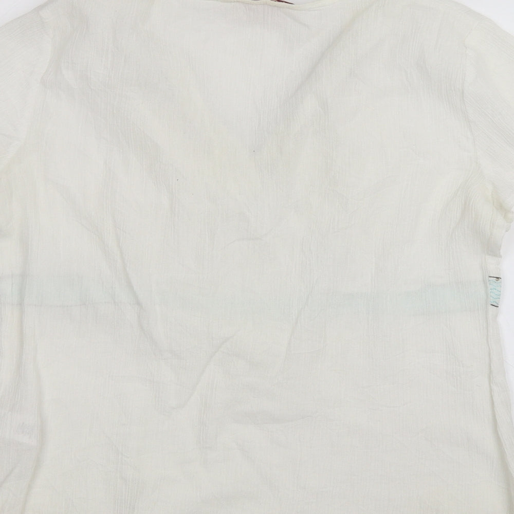 Bonmarché Womens White   Basic T-Shirt Size 14