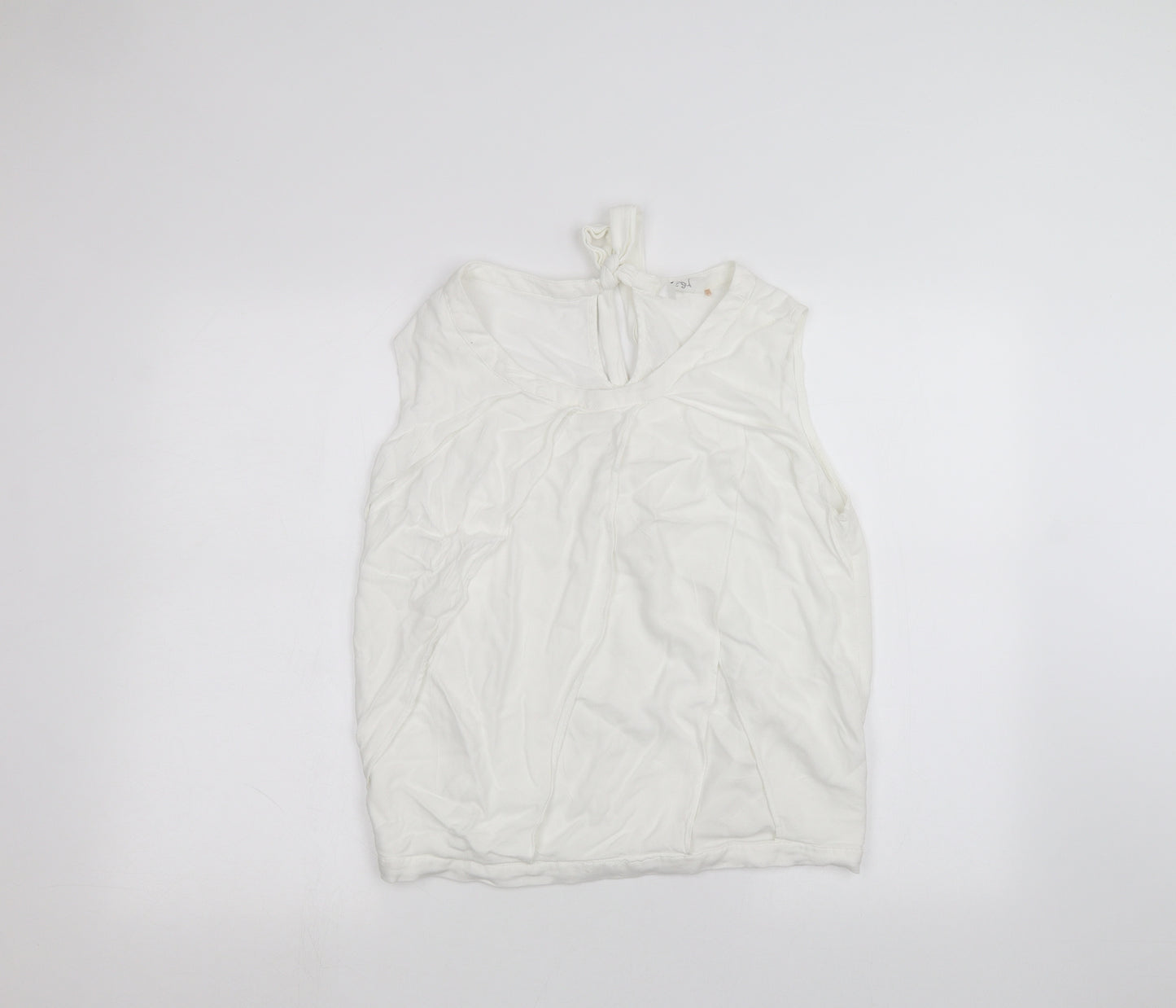 Preworn Womens White   Basic Blouse Size L