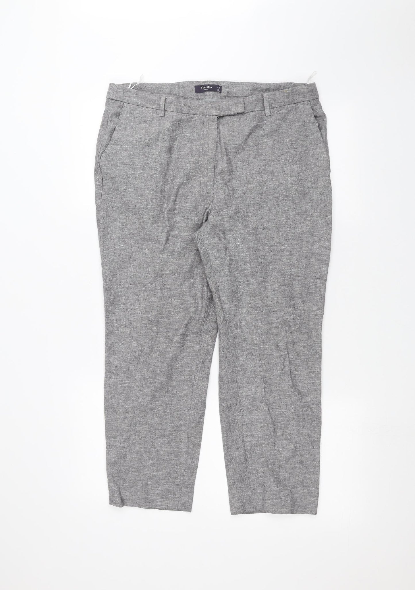 Marks and Spencer Womens Grey   Trousers  Size 16 L22 in