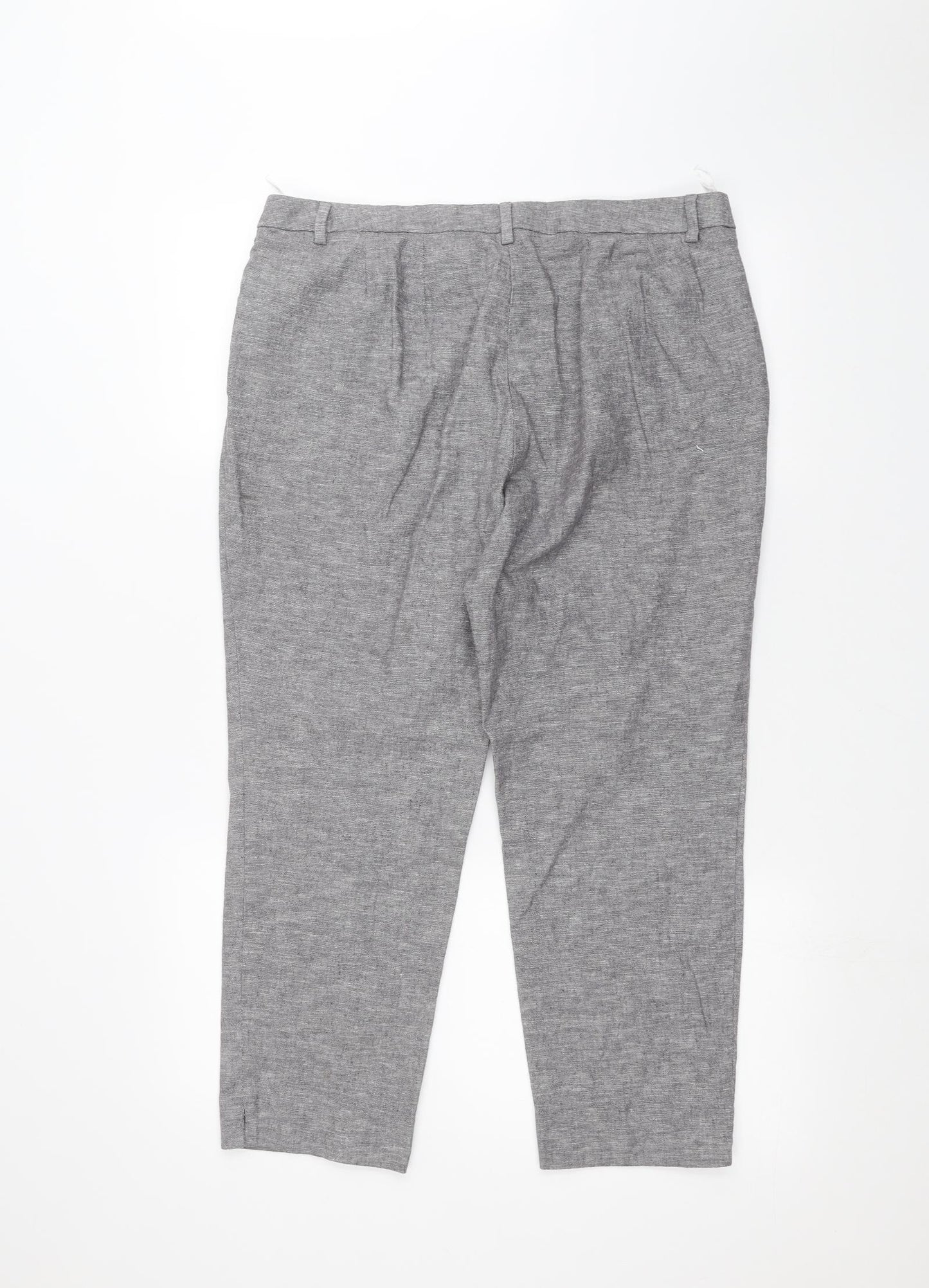 Marks and Spencer Womens Grey   Trousers  Size 16 L22 in