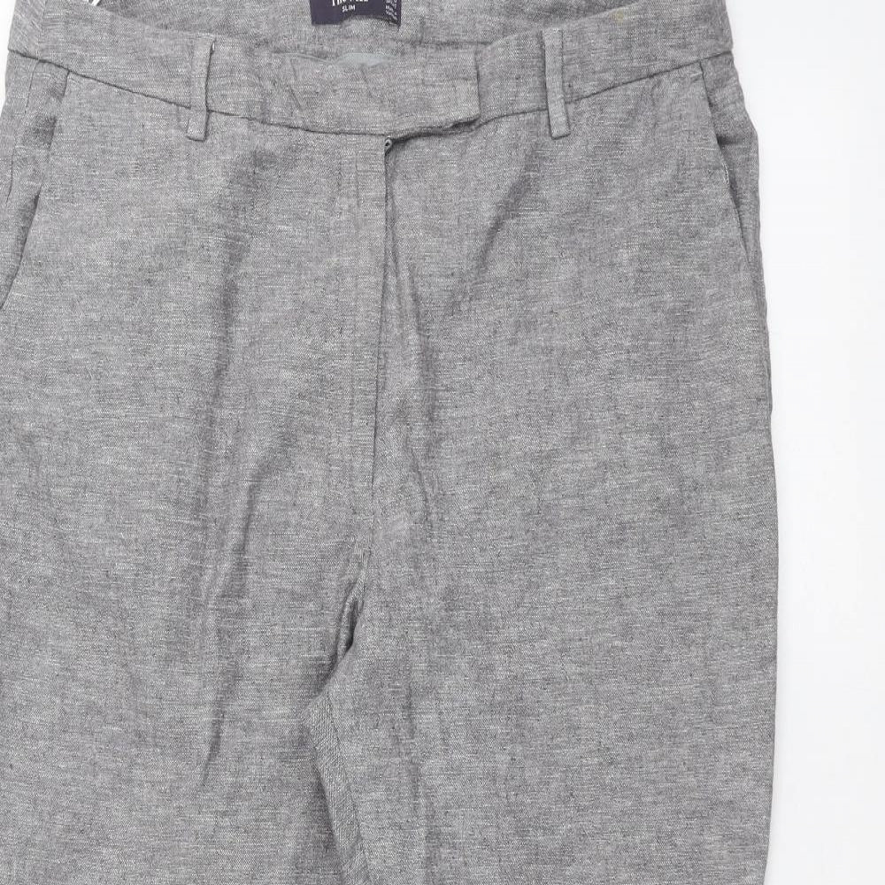 Marks and Spencer Womens Grey   Trousers  Size 16 L22 in