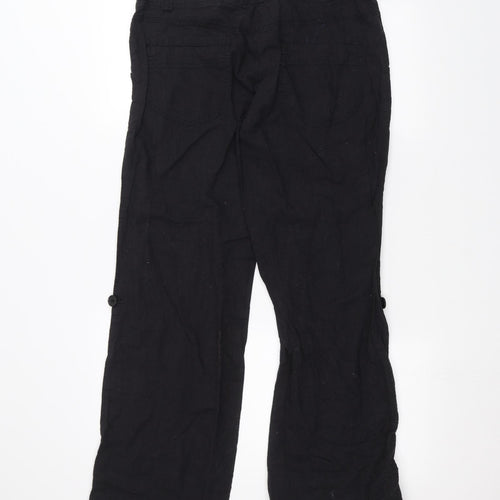 H&M Womens Black   Trousers  Size 12 L27 in