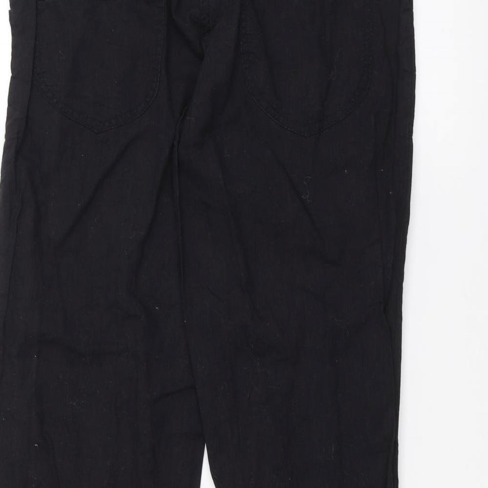 H&M Womens Black   Trousers  Size 12 L27 in