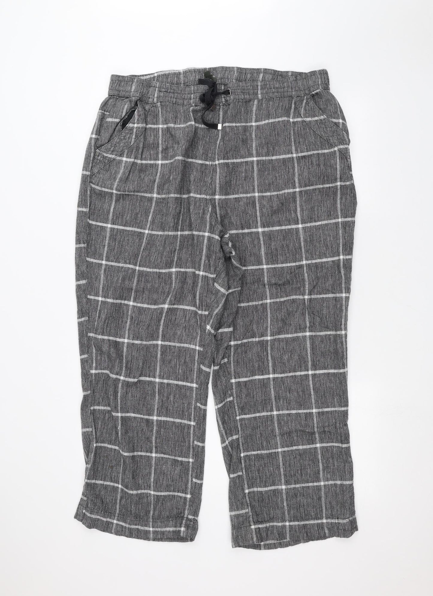 Bonmarché Womens Black   Trousers  Size 22 L24 in