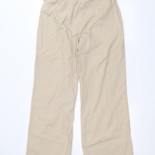 Peacocks Womens Beige   Trousers  Size 14 L27 in