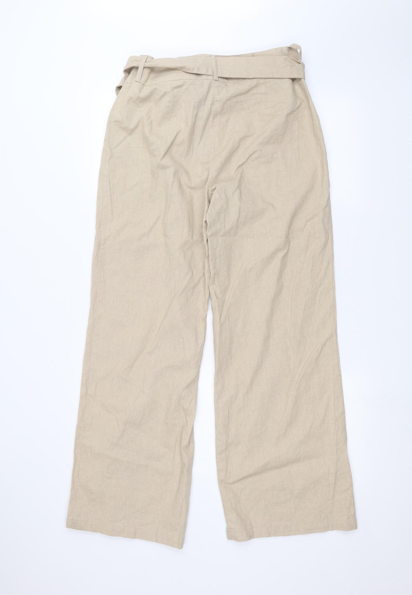 Peacocks Womens Beige   Trousers  Size 14 L27 in