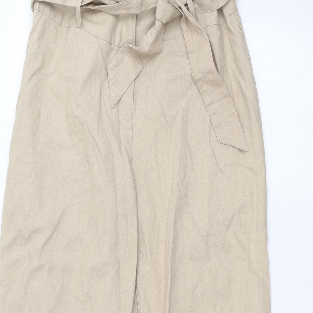 Peacocks Womens Beige   Trousers  Size 14 L27 in