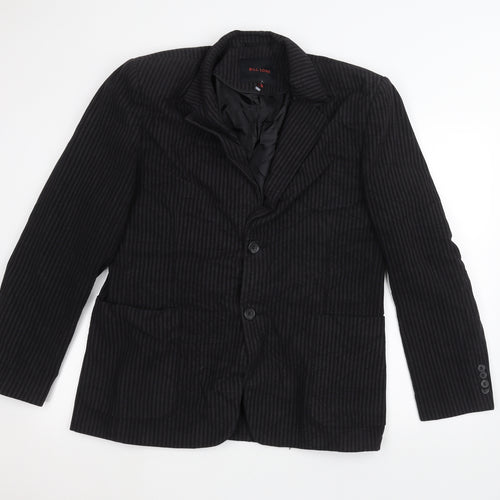 Bill Lowe Womens Black Striped  Jacket  Size M