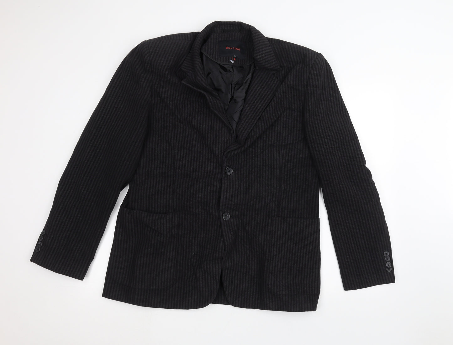 Bill Lowe Womens Black Striped  Jacket  Size M
