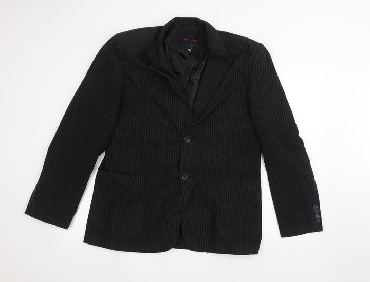 Bill Lowe Womens Black Striped  Jacket  Size M