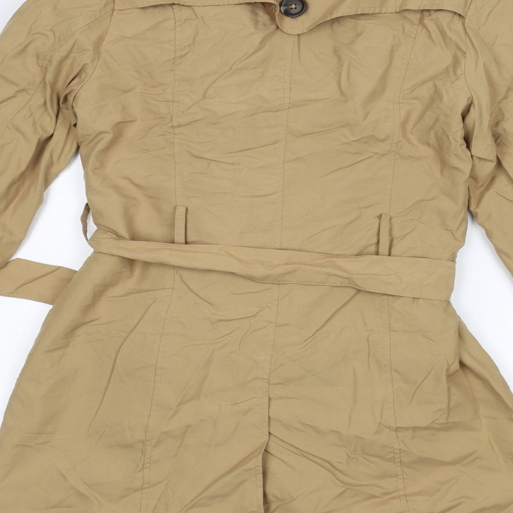 Primark Womens Beige   Overcoat Coat Size 10