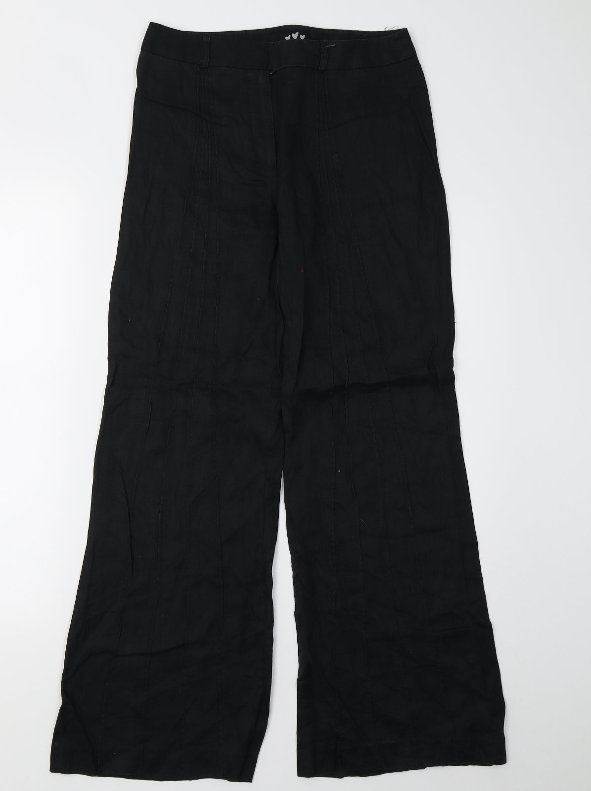 Per Una Womens Black   Trousers  Size 8 L30 in