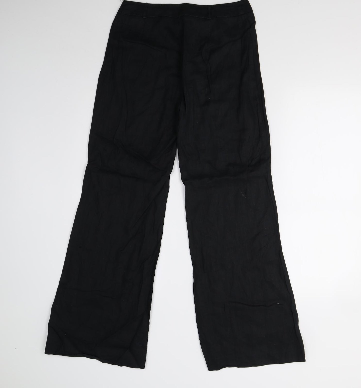 Per Una Womens Black   Trousers  Size 8 L30 in