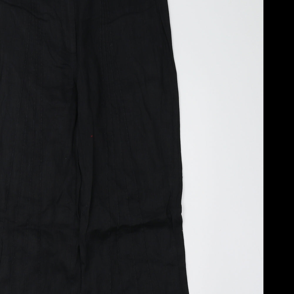 Per Una Womens Black   Trousers  Size 8 L30 in