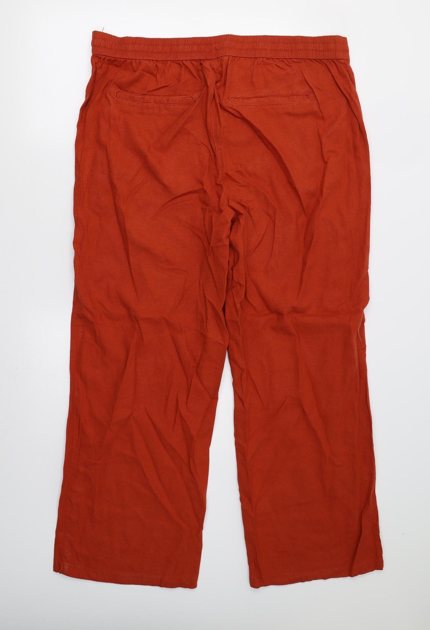 George Womens Orange   Trousers  Size 18 L30 in