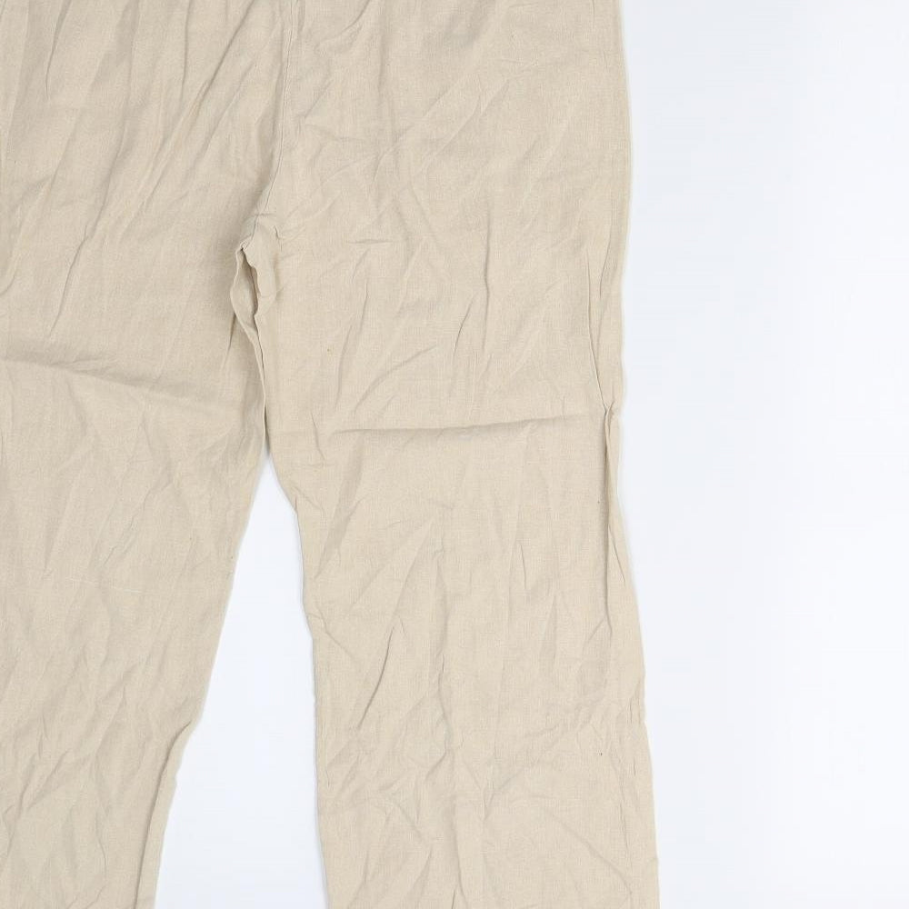 Preworn Womens Beige   Trousers  Size M L23 in