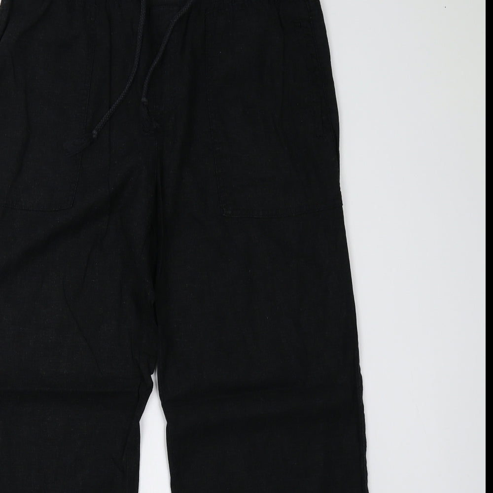 M&S Womens Black   Trousers  Size 14 L29 in - Short