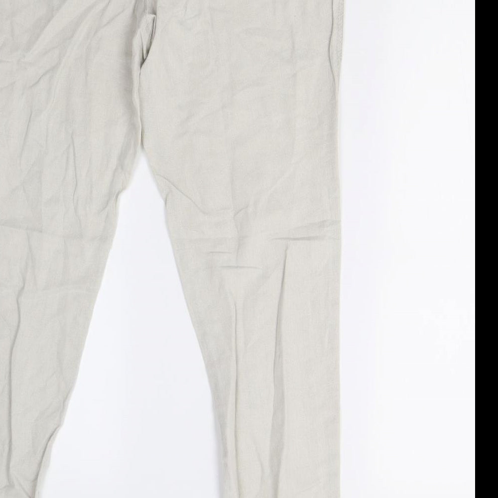 Mango Womens Beige   Trousers  Size 10 L28 in