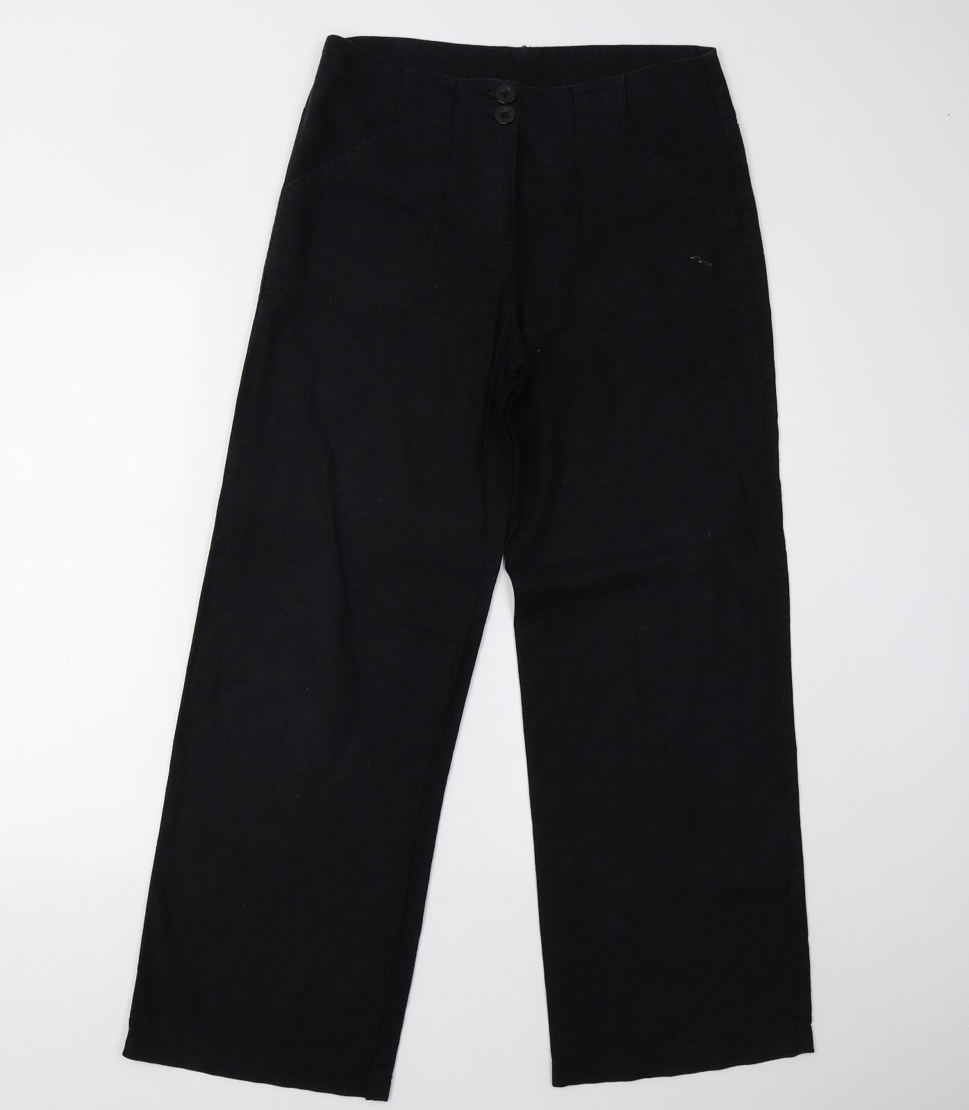 M&S Womens Black   Trousers  Size 10 L29 in