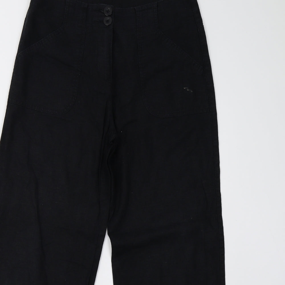 M&S Womens Black   Trousers  Size 10 L29 in