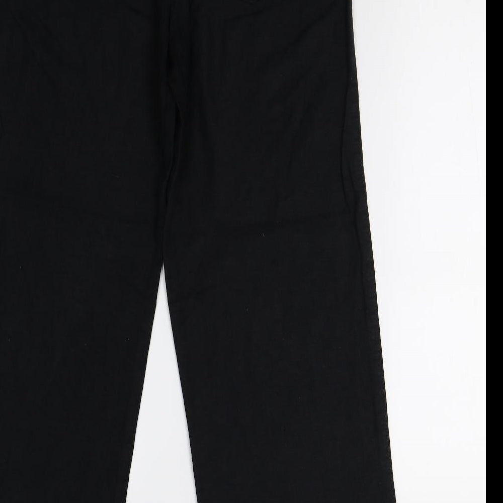 M&S Womens Black   Trousers  Size 10 L29 in
