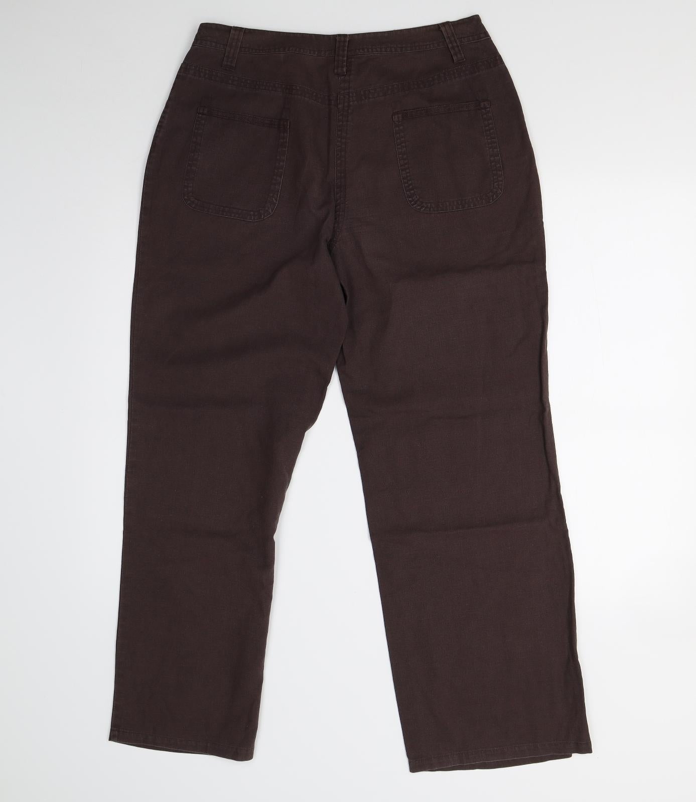 iZ Womens Brown   Trousers  Size M L28 in