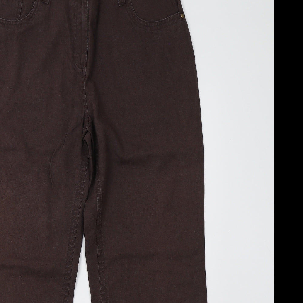 iZ Womens Brown   Trousers  Size M L28 in