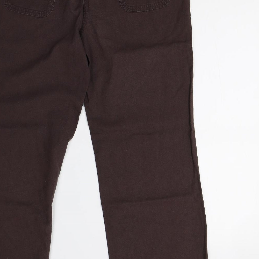 iZ Womens Brown   Trousers  Size M L28 in